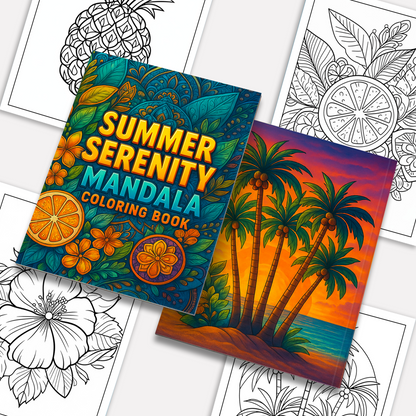 Summer Serenity Mandala Coloring Pages – 48 Designs for Adults