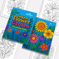 Elegant Flower Garden – Flower Coloring Pages – 48 Pages – Botanical, Calm, Relaxing Designs – For Adults