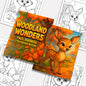 Woodland Wonders Coloring Pages – 48 Pages – Fun Autumn Designs – For Kids