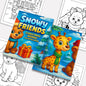Snowy Friends Coloring Pages – 48 Pages – Cute Winter Animals – For Kids