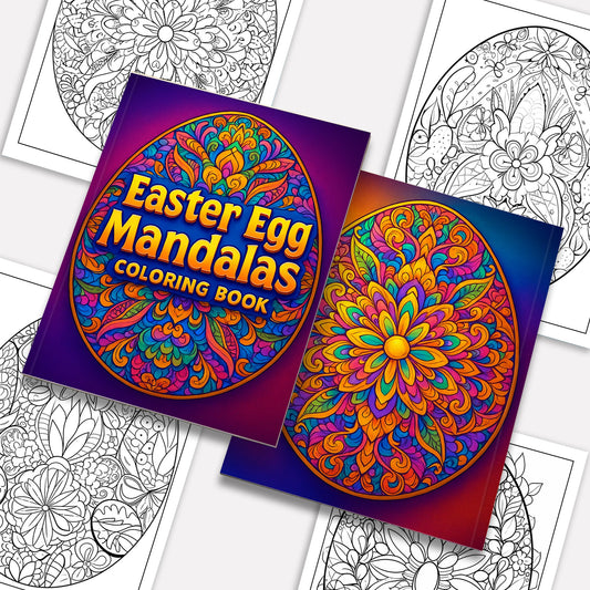 Easter Egg Mandala Coloring Pages – 48 Spring Designs for Adults