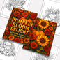 Pumpkin Bloom Delight Coloring Pages – 48 Pages – Pumpkins, Autumn Flowers, Harvest Garden Designs – For Adults