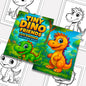Tiny Dino Friends – Cute Dinosaur Coloring Pages – 48 Pages – Adorable Jurassic Creatures – For Kids