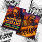 Haunting Screams Horror Coloring Pages – 48 Pages – Scary Skeletons, Zombies & Haunted Piano Scene – For Adults