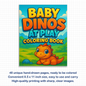 Baby Dinos at Play Coloring Pages – 48 Adorable Prehistoric Moments – For Kids
