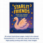 Starlit Friends Coloring Pages – 48 Pages – Cute Night Animals – For Kids