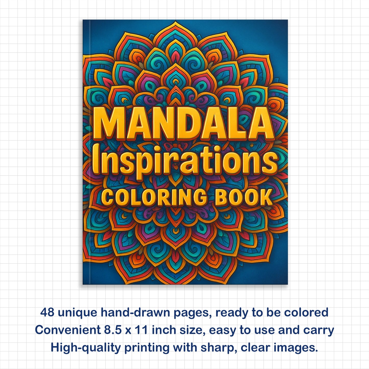 Mandala Inspirations Coloring Pages – 48 Empowering Quotes for Adults