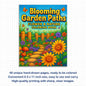 Blooming Garden Paths Coloring Pages– 48 Pages – Beautiful Flowers, Stone Paths, Wooden Fence – For Adults