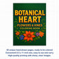 Botanical Heart Coloring Pages – 48 Pages – Beautiful Flowers, Vines, Nature – For Adults