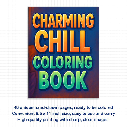 Charming Chill Coloring Pages – 48 Cozy Fashion-Inspired Designs for Adults