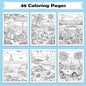 Coastal Days in Hawaii – Hawaii Coloring Pages – 48 Pages – Scenic, Calm, Summer Vibes – For Adults