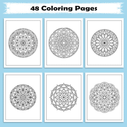 Signs of the Stars Coloring Pages – 48 Pages – Detailed Zodiac Line Art for Mindful Coloring