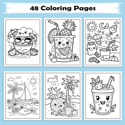 Aloha Adventures Coloring Pages – 48 Fun Island Designs for Kids