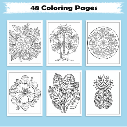 Summer Serenity Mandala Coloring Pages – 48 Designs for Adults