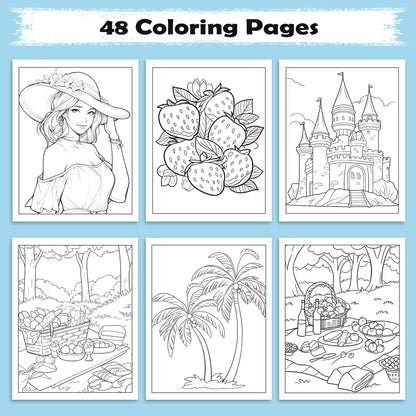 Tropical Smiles Hawaii Coloring Pages – 48 Fun Summer Activities for Kids