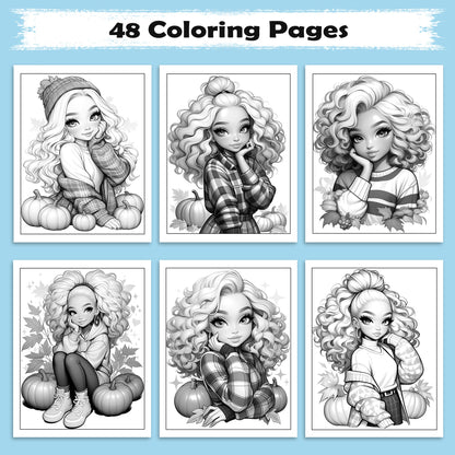 Charming Chill Coloring Pages – 48 Cozy Fashion-Inspired Designs for Adults