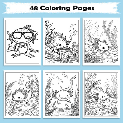Hawaiian Reef Friends Coloring Pages – 48 Underwater Animal Designs for Kids