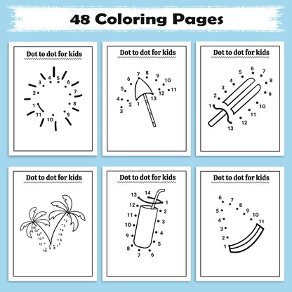 Hawaii Fun Adventures Coloring Pages – 48 Tropical Island Scenes for Kids