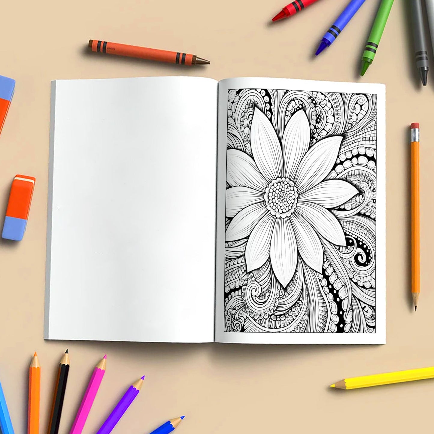 Floral Muse Coloring Pages – 48 Elegant Woman Designs for Adults