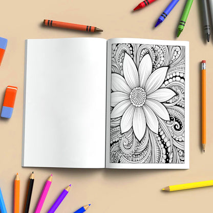 Floral Muse Coloring Pages – 48 Elegant Woman Designs for Adults