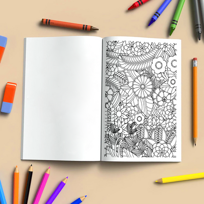 Floral Maze Coloring Pages – 48 Intricate Flower Pattern Designs for Adults