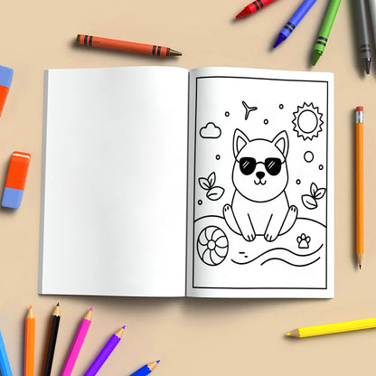 Hawaiian Fun Days Coloring Pages – 48 Cute Beach and Island Activities for Kids