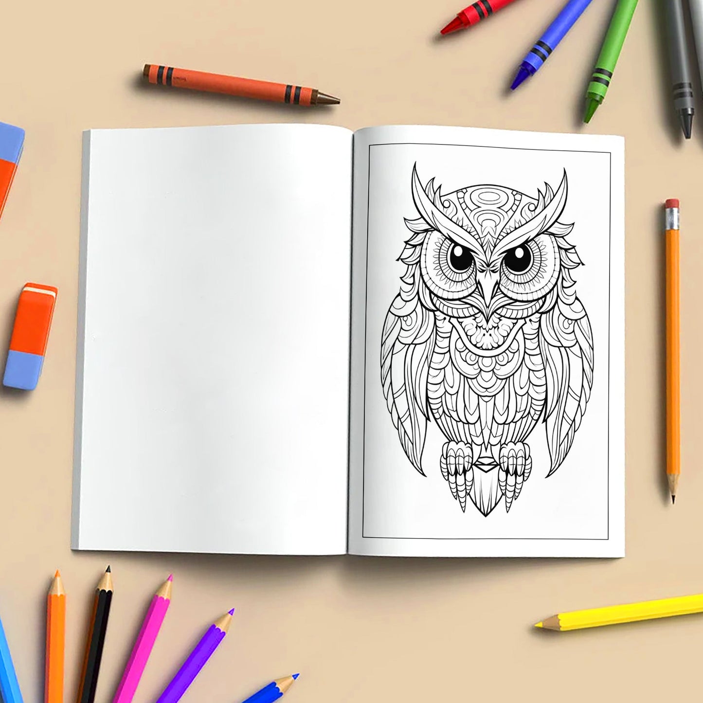 Mystic Owl Mandalas Coloring Pages – 48 Elegant Designs for Adults