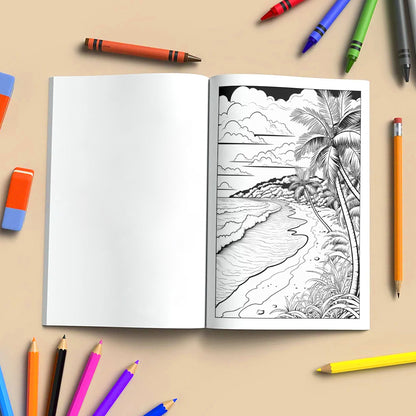 Sunshine Paradise Coloring Pages – 48 Fun and Easy Hawaii-Themed Coloring Sheets for Kids