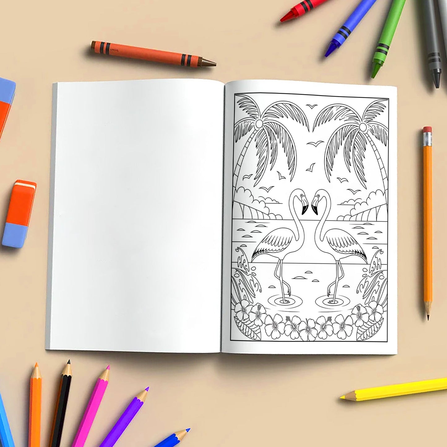 Aloha Adventures Coloring Pages – 48 Cute Beach & Ocean Scenes for Kids