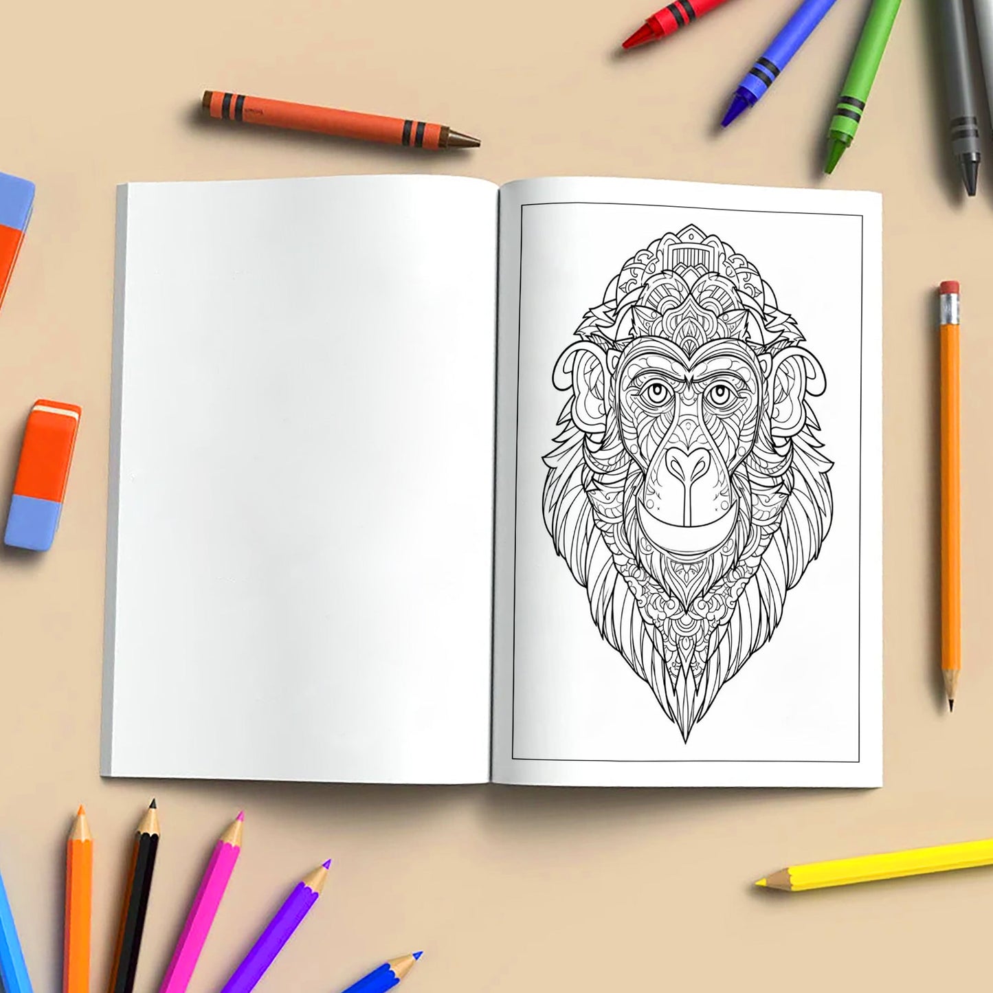 Mandala Animal Kingdom Coloring Pages – 48 Intricate Wildlife Designs for Adults