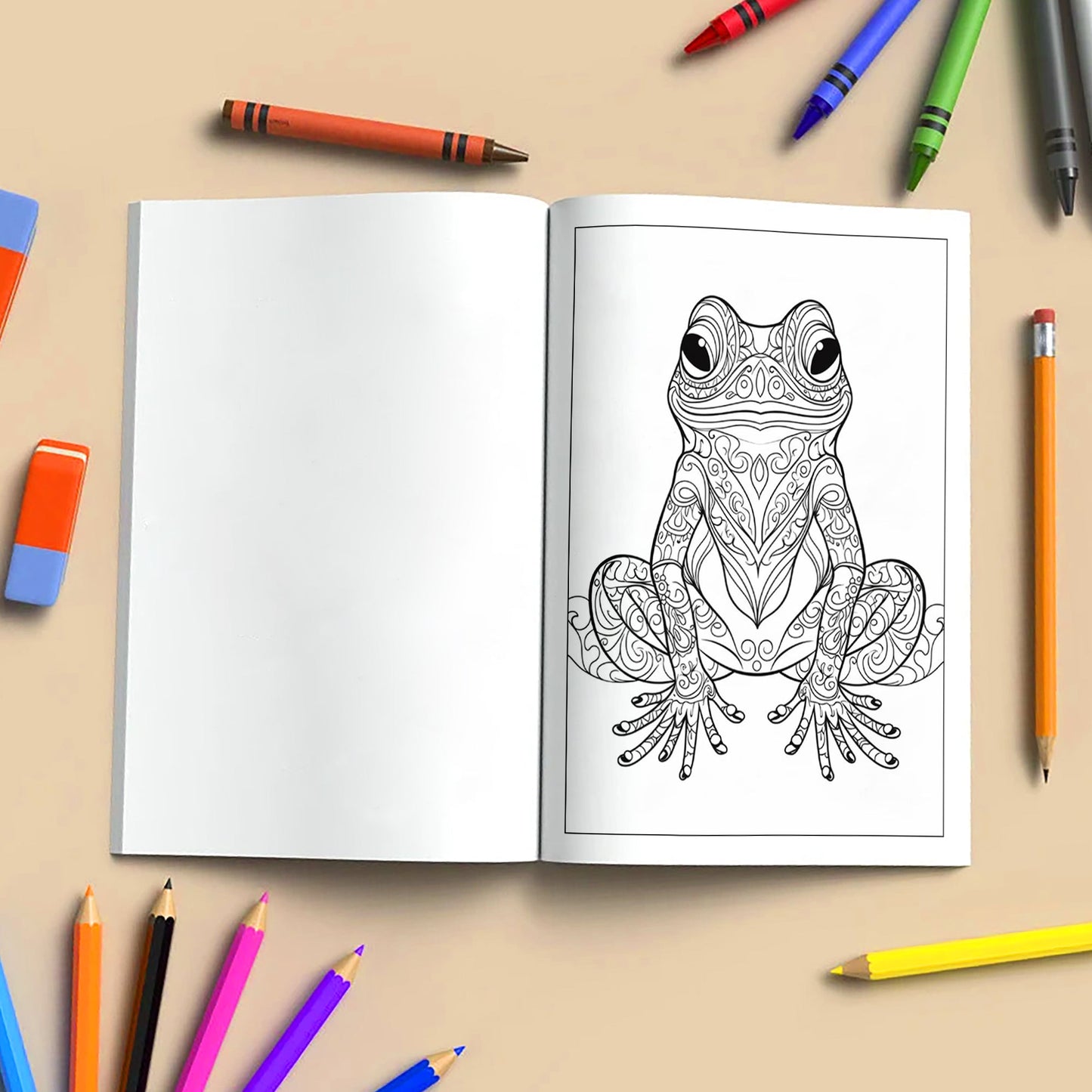 Elegant Frog Mandalas – 48 Intricate Coloring Pages for Adults