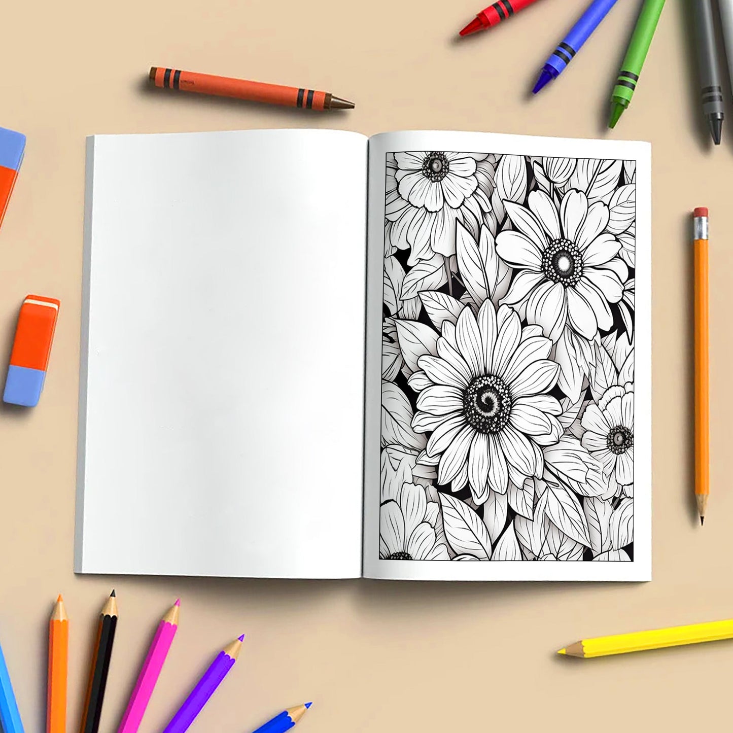 Petal Mandalas Coloring Pages – 48 Intricate Floral Zentangle Designs for Adults