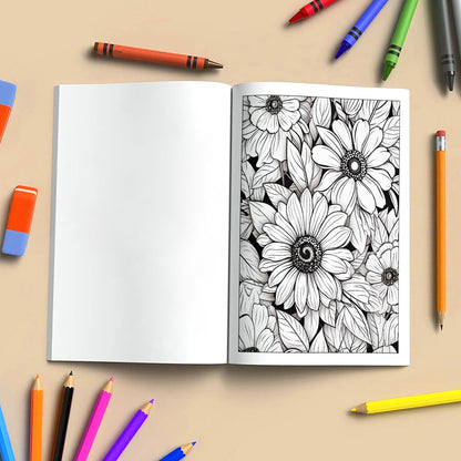 Petal Mandalas Coloring Pages – 48 Intricate Floral Zentangle Designs for Adults