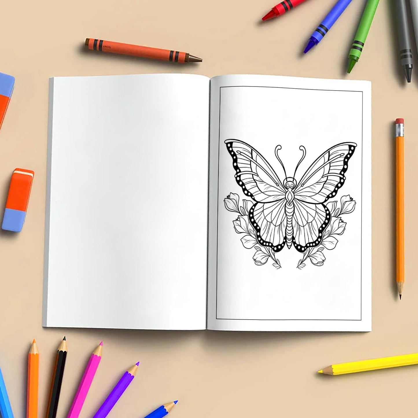 Butterfly Mandala Dreams Coloring Pages – 48 Elegant Nature-Inspired Designs for Adults