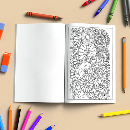 Floral Mandala Whirl Coloring Pages – 48 Intricate Designs for Adults