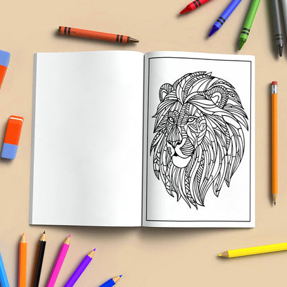 Wild Spirit Mandalas Coloring Pages – 48 Animal-Inspired Patterns for Adults
