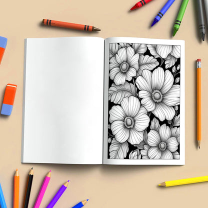 Blooming Petals Mandala Coloring Pages – 48 Detailed Flower Patterns for Adults