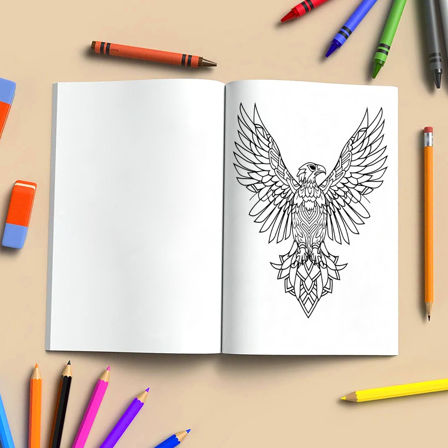 Mandala Creatures – Animals Coloring Pages – 48 Pages – Detailed Animal Mandalas, Artistic Zen Designs, Stress Relief – For Adults