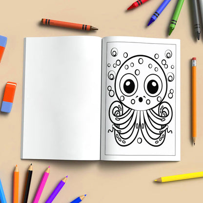 Adorable Animals – 48 Pages – Easy Coloring for Young Artists