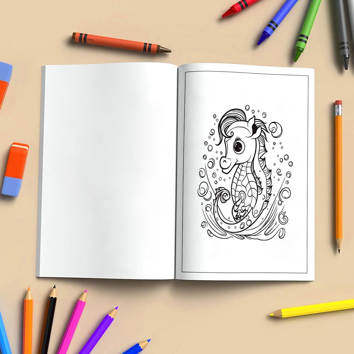 Ocean Friends of Hawaii Coloring Pages – 48 Fun Sea Life Designs for Kids
