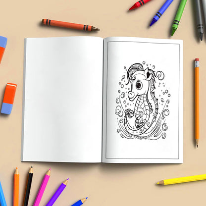 Ocean Friends of Hawaii Coloring Pages – 48 Fun Sea Life Designs for Kids