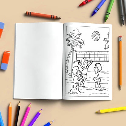 Hawaii Summer Fun Coloring Pages – 48 Beach Activities and Island Adventures for Kids
