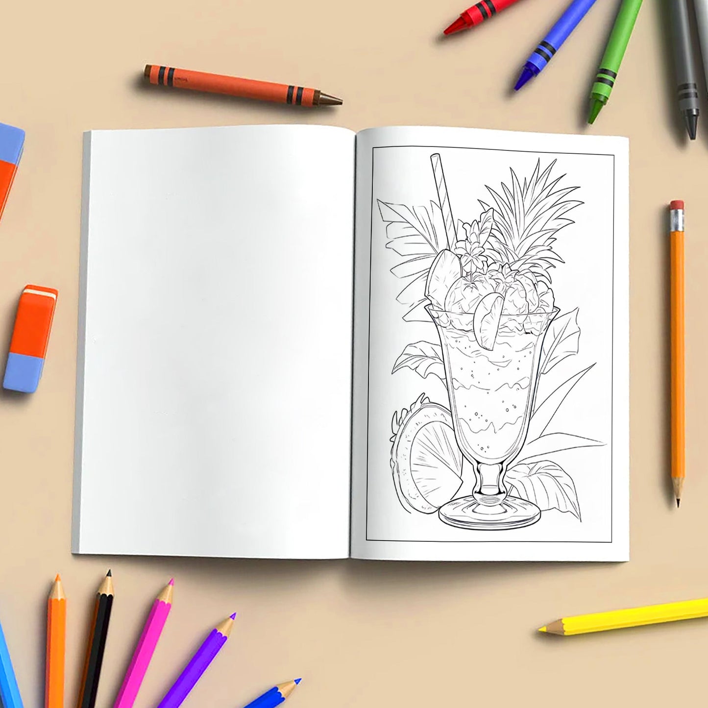Hawaiian Joy Coloring Pages – 48 Fun Tropical Scenes for Kids