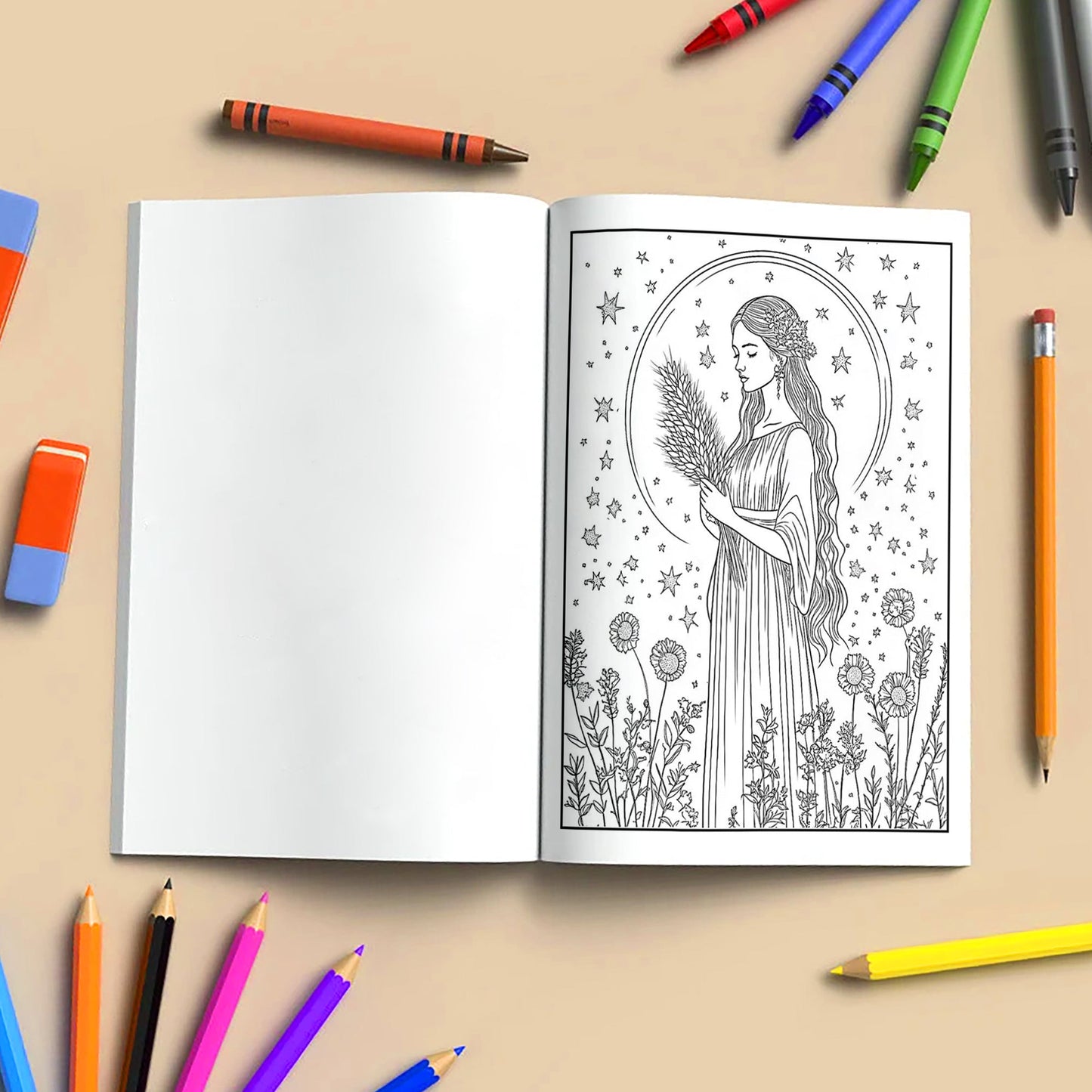 Zodiac Dreams Coloring Pages – 48 Pages – Horoscope-Inspired Designs for Adults