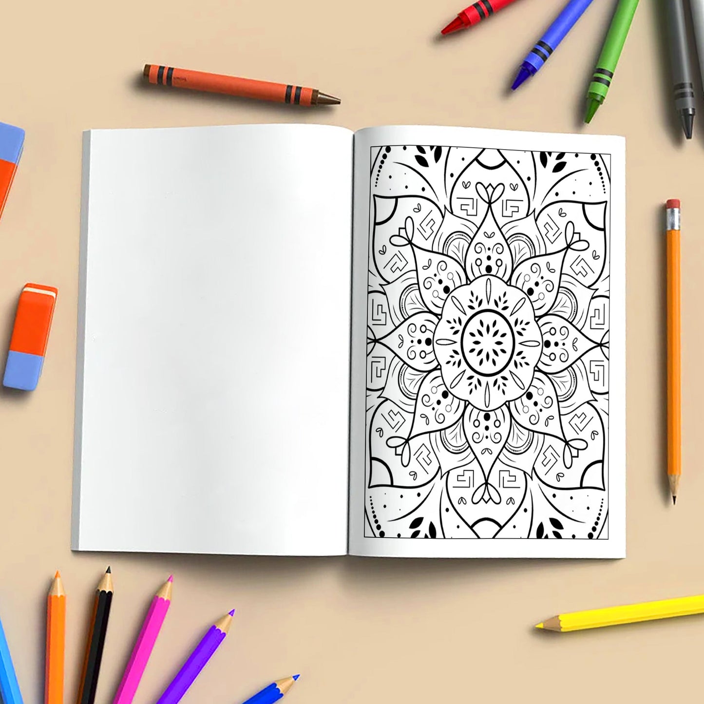 Radiant Bloom Mandalas Coloring Pages – 48 Floral Pattern Designs for Adults