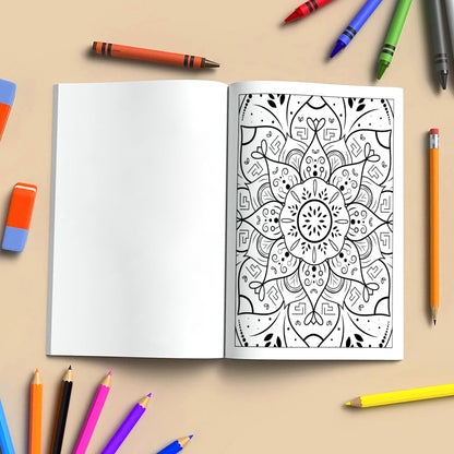 Radiant Bloom Mandalas Coloring Pages – 48 Floral Pattern Designs for Adults