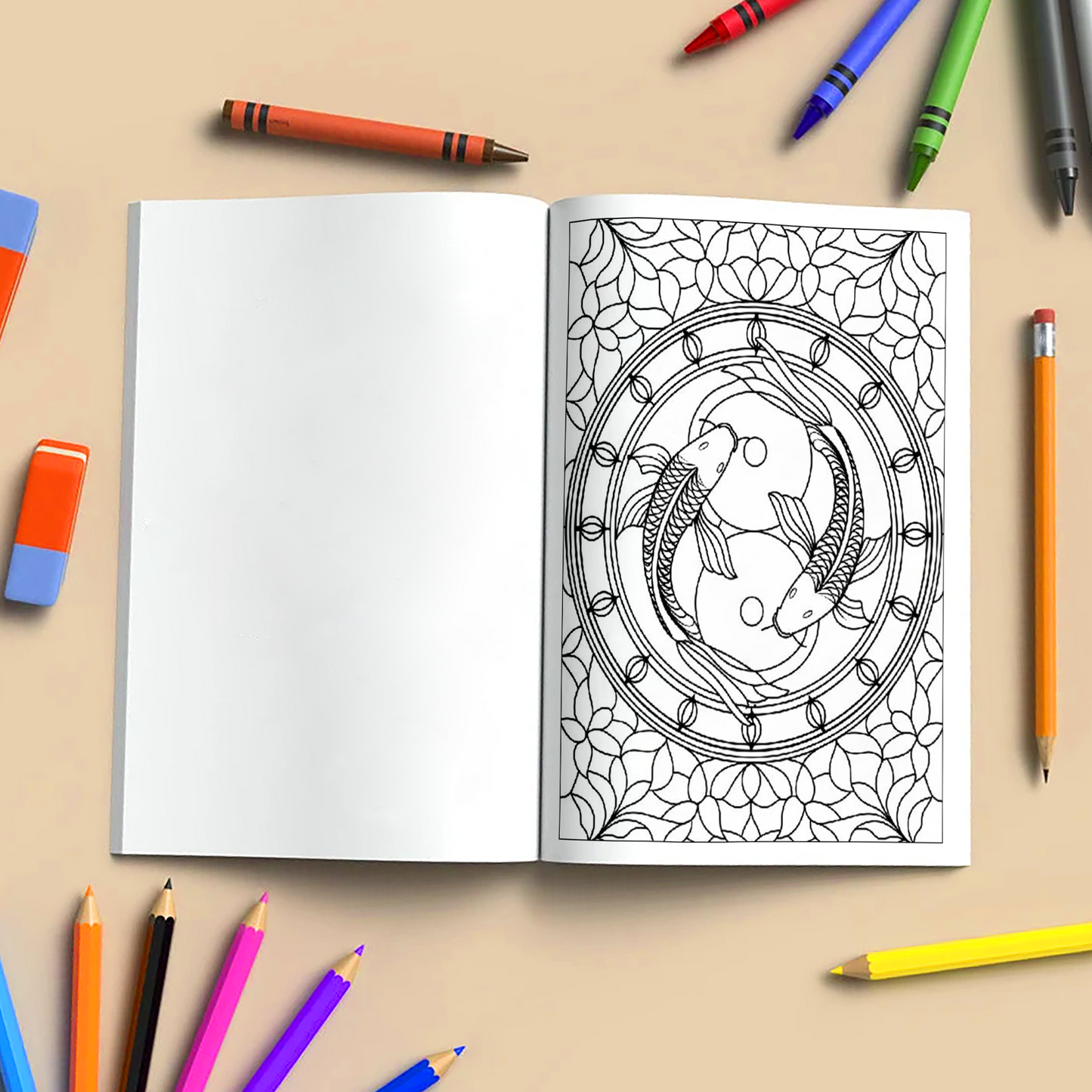 Sacred Window Mandalas – Mandala Coloring Pages – 48 Pages – Bold, Geometric, Stained Glass Style – For Adults