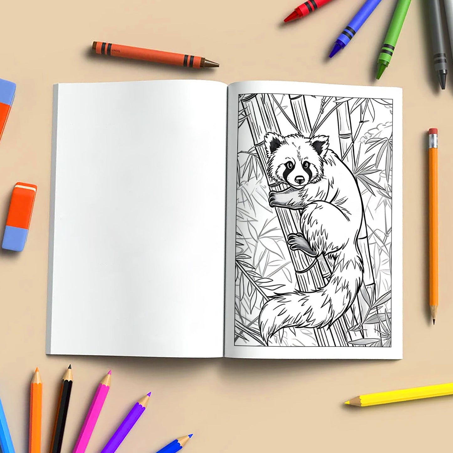 Animal Wonderland Coloring Pages – 48 Pages – Cute Animals, Forest Friends, Winter Scenes – For Kids