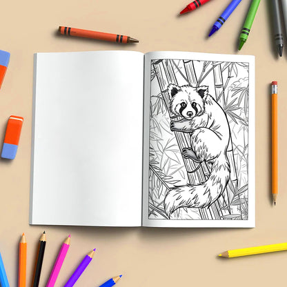Animal Wonderland Coloring Pages – 48 Pages – Cute Animals, Forest Friends, Winter Scenes – For Kids