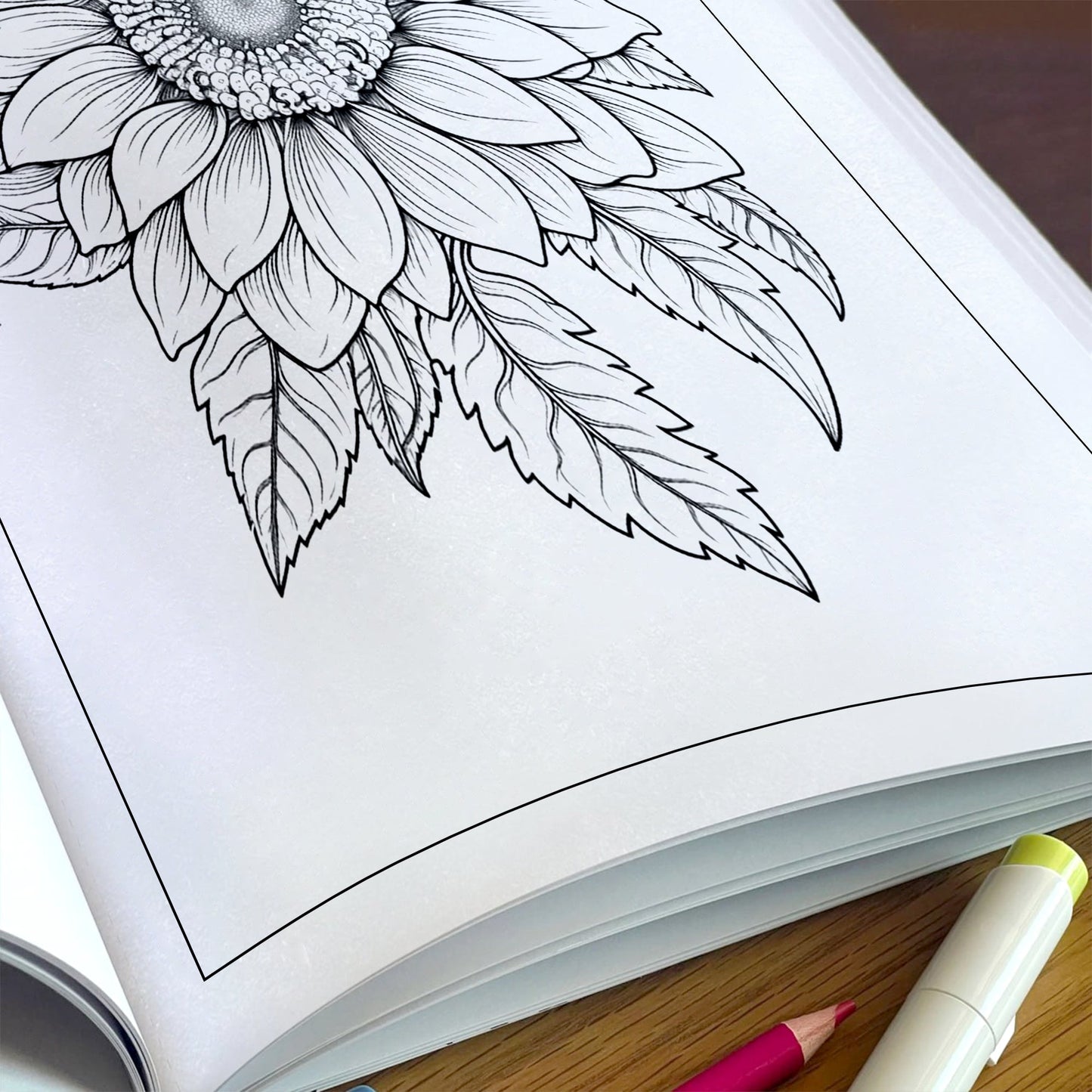 Sunflower Mandala Bliss Coloring Pages – 48 Floral Designs for Adults